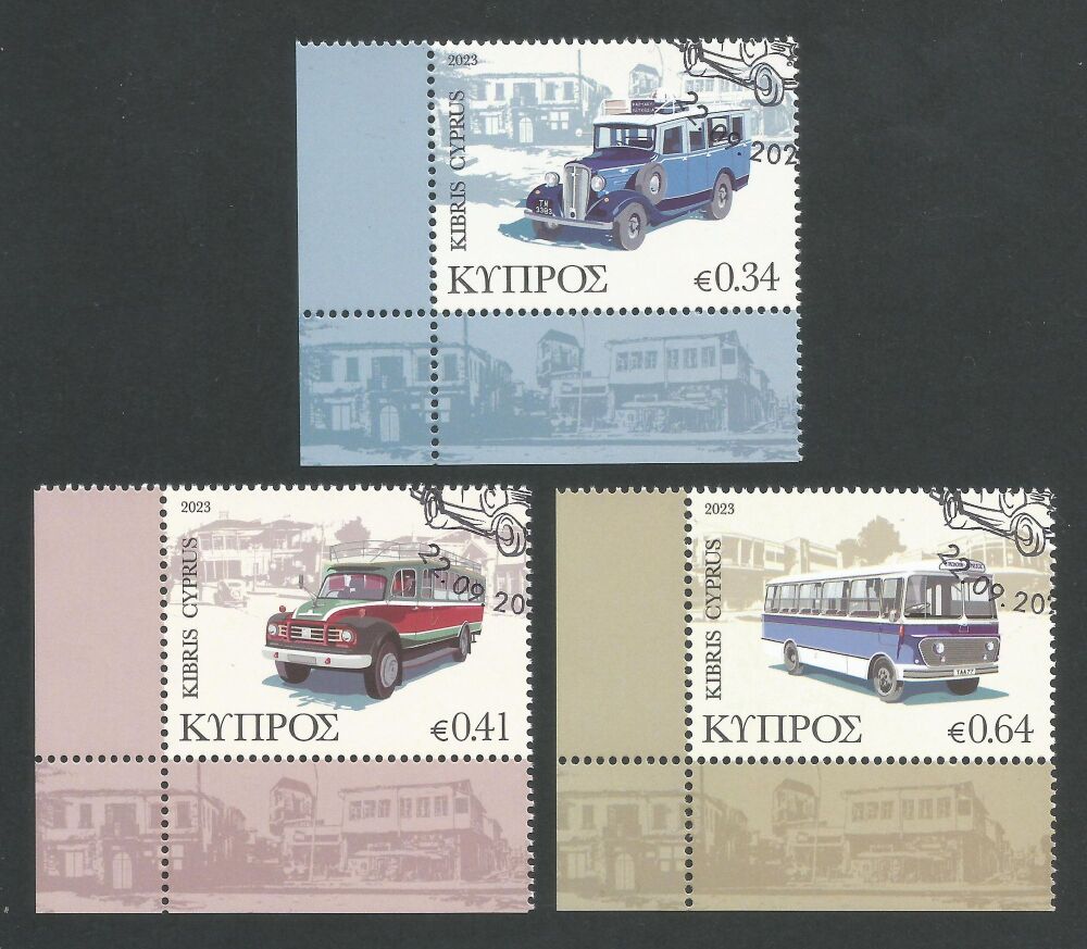 Cyprus Stamps SG 2023 (f) Old Buses of Cyprus - CTO USED (n255)