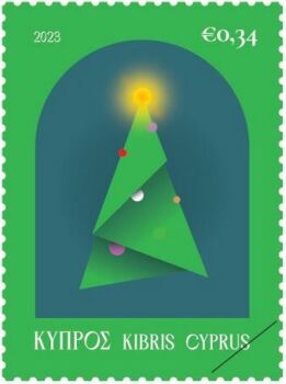 Cyprus Stamps Christmas 2023 - single stamp 34c sample image