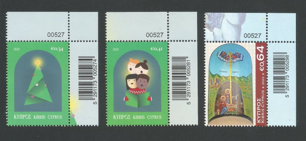 Cyprus Stamps SG 2023 (g) Christmas - Control Numbers MINT