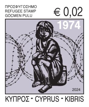 Cyprus Stamps Refugee reprint 2024 - sample image only