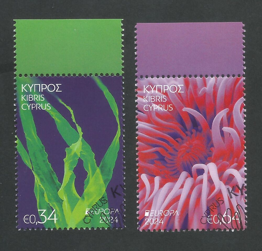 Cyprus Stamps SG 2024 (d) Europa  Underwater Fauna & Flora - USED (n390)