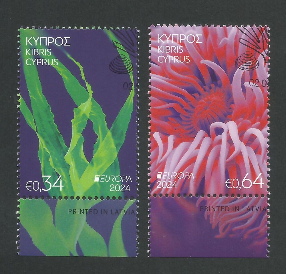 Cyprus Stamps SG 2024 (d) Europa  Underwater Fauna & Flora - USED (n389)