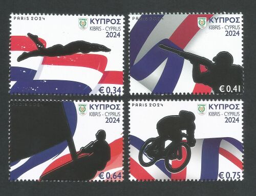 Cyprus Stamps Olympic Games Paris 2024 MINT