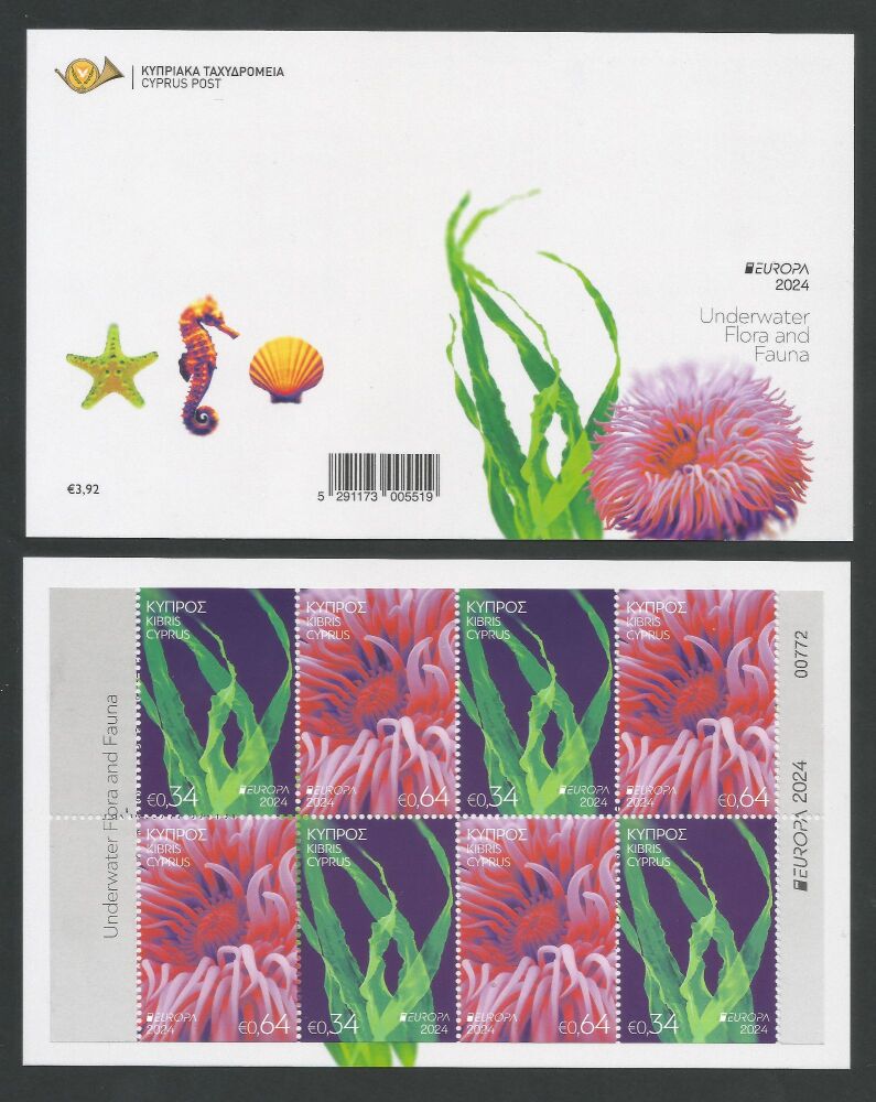 Cyprus Stamps EUROPA 2024 Fauna Flora Booklet MINT