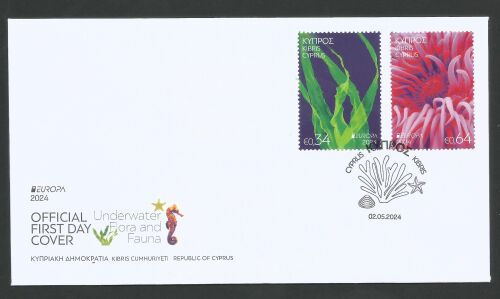 Cyprus Stamps EUROPA 2024 Fauna Flora Official FDC