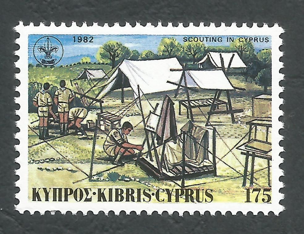 Cyprus Stamps SG 594 1982 Scouts 175 Mils - MINT