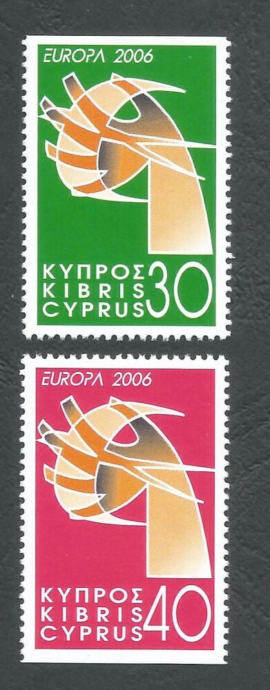 Cyprus Stamps SG 1110-11 2006 Europa Integration  - Se-tenant Booklet set Seperated  MINT (N411)