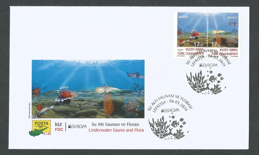 North Cyprus Stamps SG 2024 (c) EUROPA Fauna and Flora - Official FDC