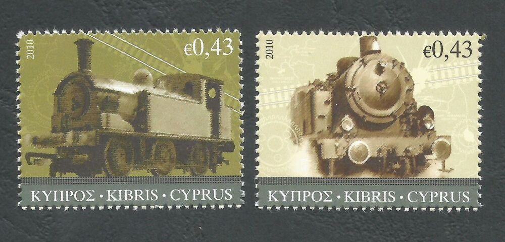 Cyprus Stamps SG 1222-23 2010 The Cyprus Railway Seperated - MINT (N417)
