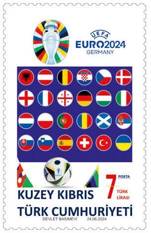 North Cyprus Stamps SG 2024 (e) UEFA Euro 2024 - sample image 1