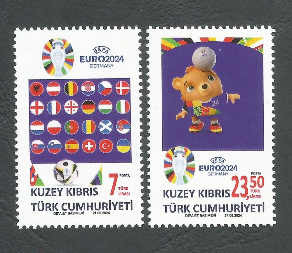 North Cyprus Stamps SG 2024 (e) UEFA Euro Football Championship Germany - MINT