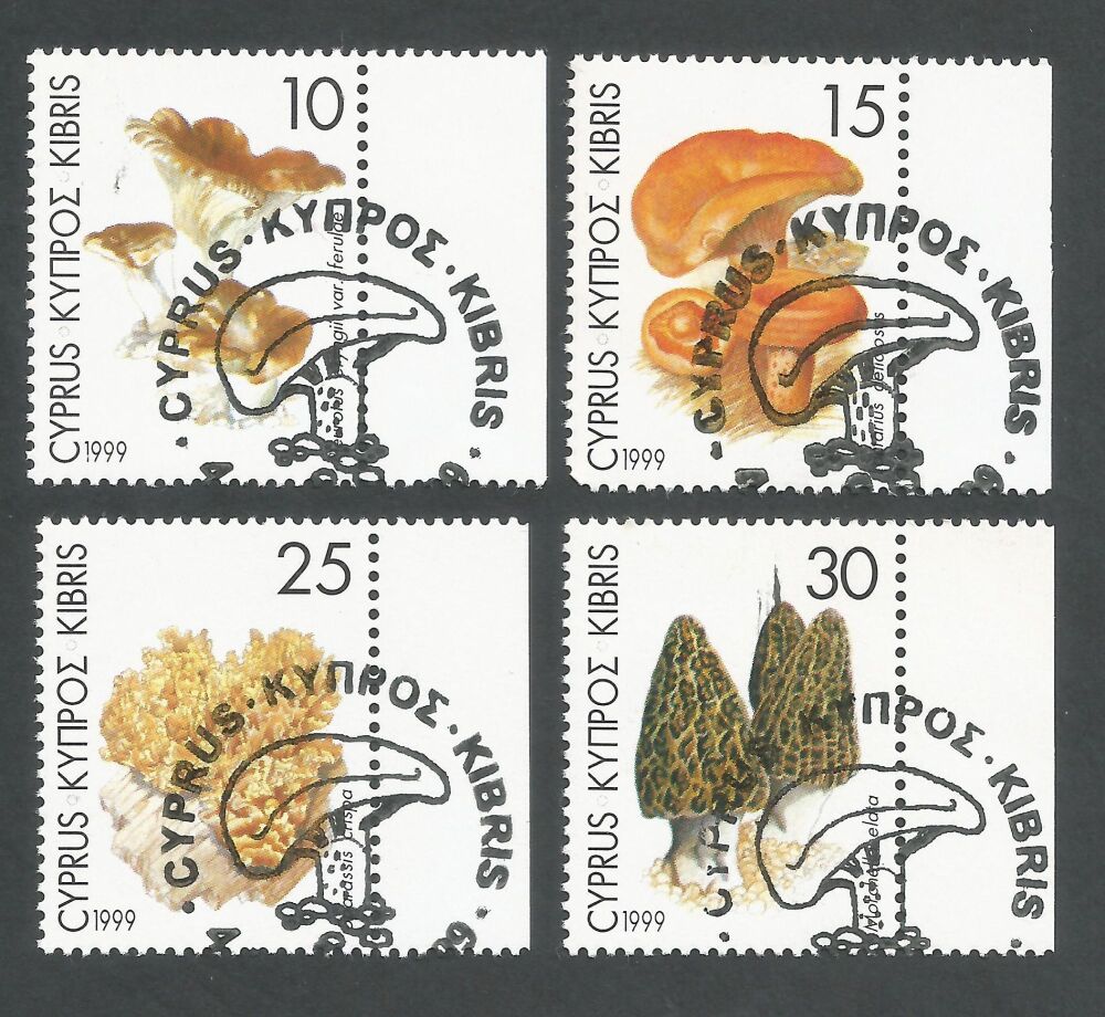 Cyprus Stamps SG 965-68 1999 Mushrooms - CTO USED (n568)