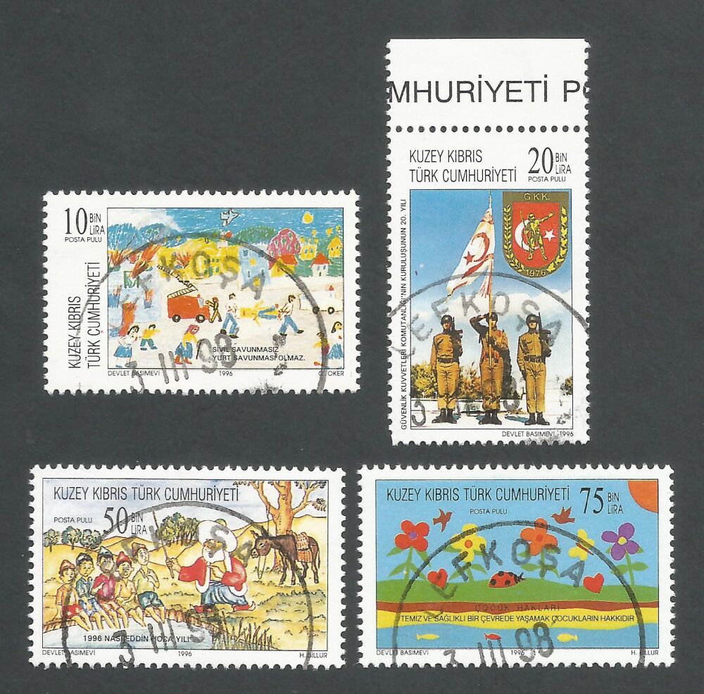 North Cyprus Stamps SG 432-35 1996 Anniversaries and Events - CTO USED (n614)