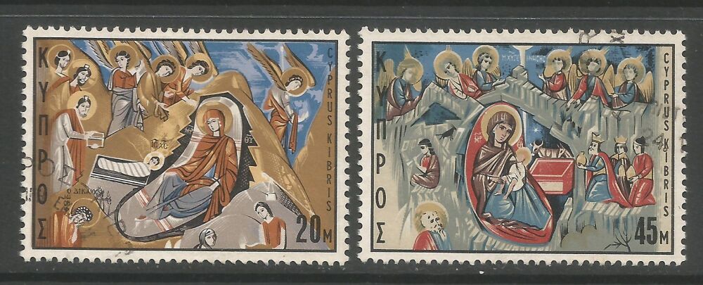 Cyprus Stamps SG 340-41 1969 Christmas - USED (n844)