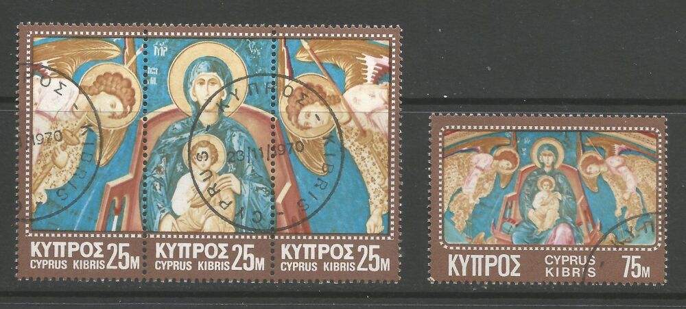 Cyprus Stamps SG 354-57 1970 Christmas - USED (n869)