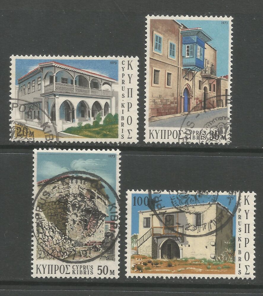 Cyprus Stamps SG 406-09 1973 Traditional Cypriot architecture - USED (n888)