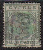 Cyprus Stamps SG 016a 1882 Half Piastre - USED (d750)
