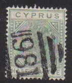 Cyprus Stamps SG 016a 1882 Half Piastre - Used (d365)