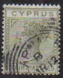 Cyprus Stamps SG 031 1892 Half Piastre - USED (e412)