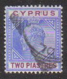 Cyprus Stamps SG 065 1904 Two Piastres - USED (d171)