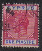 Cyprus Stamps SG 077 1912 One Piastre - USED (e456)