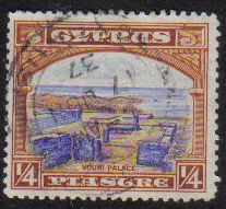 Cyprus Stamps SG 133 1934 1/4 Piastre - USED (e648)