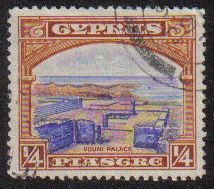 Cyprus Stamps SG 133 1934 1/4 Piastre - USED (e647)