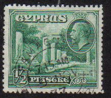 Cyprus Stamps SG 134 1934 1/2 Piastre - USED (e644)