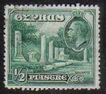 Cyprus Stamps SG 134 1934  1/2 Piastre - USED (e642)