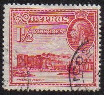 Cyprus Stamps SG 137 1934 1 1/2 Piastres - USED (e630)