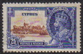 Cyprus Stamps SG 146 1935 2 1/2 Piastres - USED (e591)