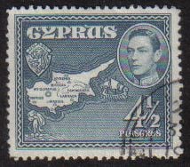 Cyprus Stamps SG 157 1938 KGVI  4 1/2 Piastres - USED (g210)