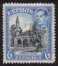 Cyprus Stamps SG 158 1938 KGVI 6 Piastres - USED (g216)