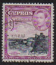 Cyprus Stamps SG 159 1938 KGVI 9 Piastres - USED (g220)