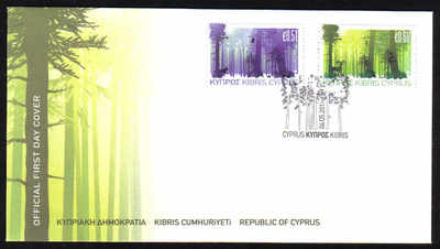 Cyprus Stamps SG 1246-47 2011 Europa Forests - Official FDC
