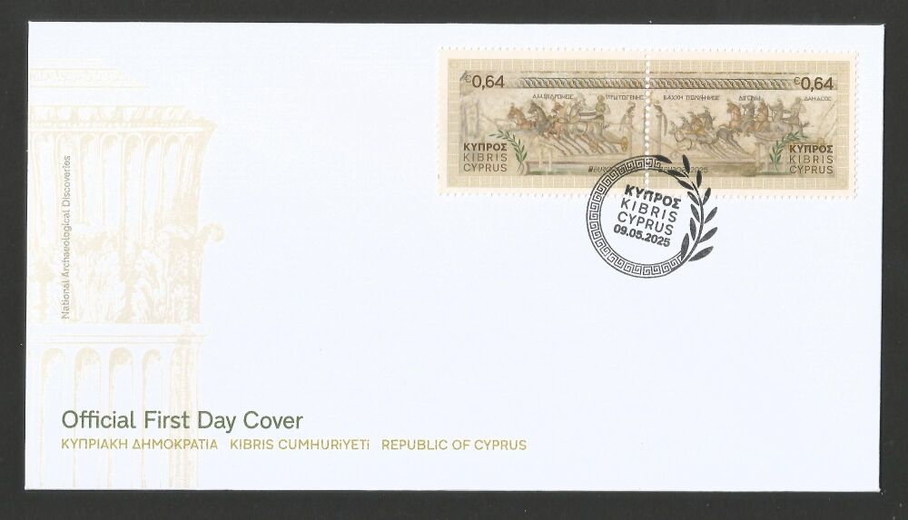 Cyprus Stamps SG 2025 (b) 75 Years Europa National Archaeological Discoveries - Official FDC