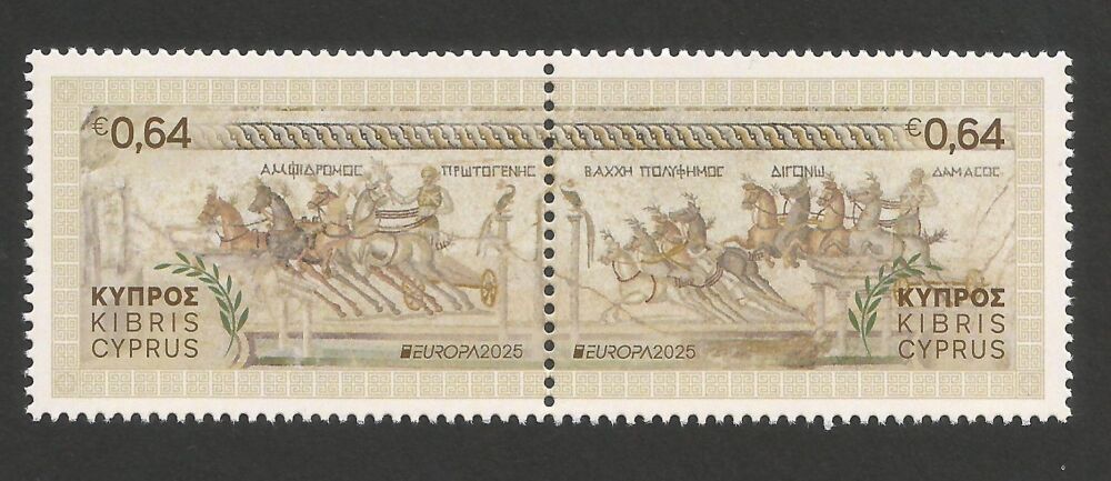 Cyprus Stamps SG 2025 (b) 75 Years Europa National Archaeological Discoveries - MINT