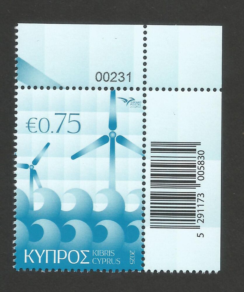 Cyprus Stamps SG 2025 (e) Euromed Mediterranean Resources Control Numbers - MINT