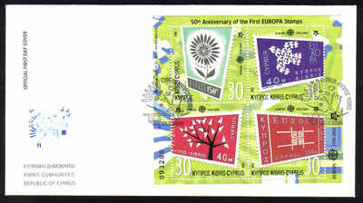 Cyprus Stamps SG 1105 MS 2006 Europa - Official FDC