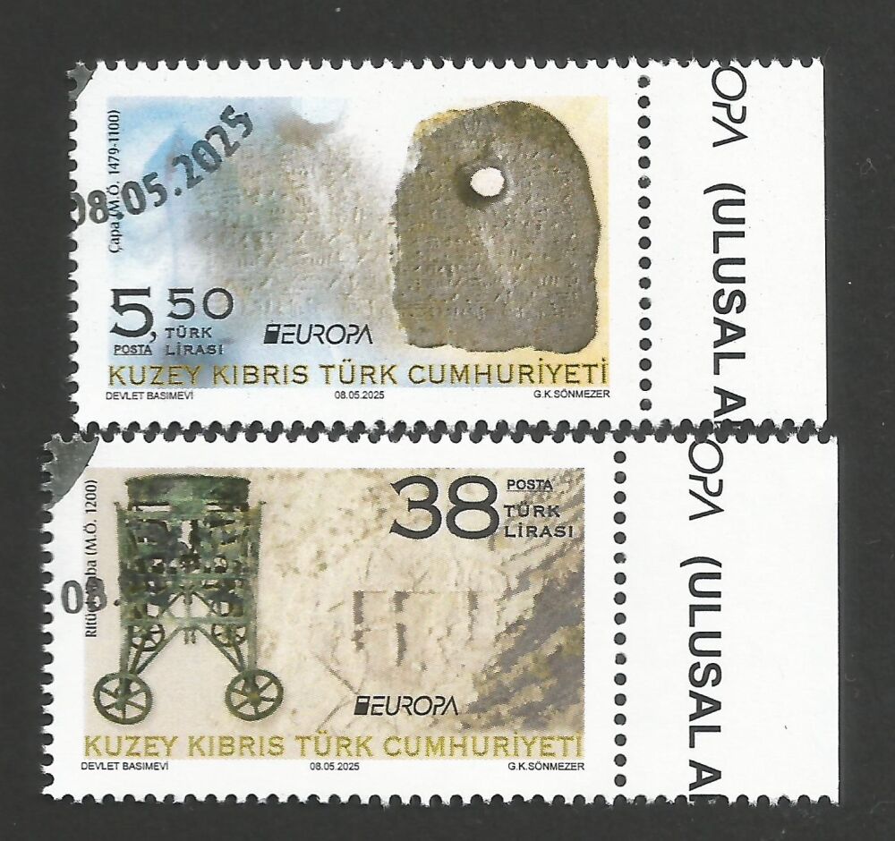 North Cyprus Stamps SG 2025 (b) EUROPA National Archaeological Discoveries - CTO USED (R123)