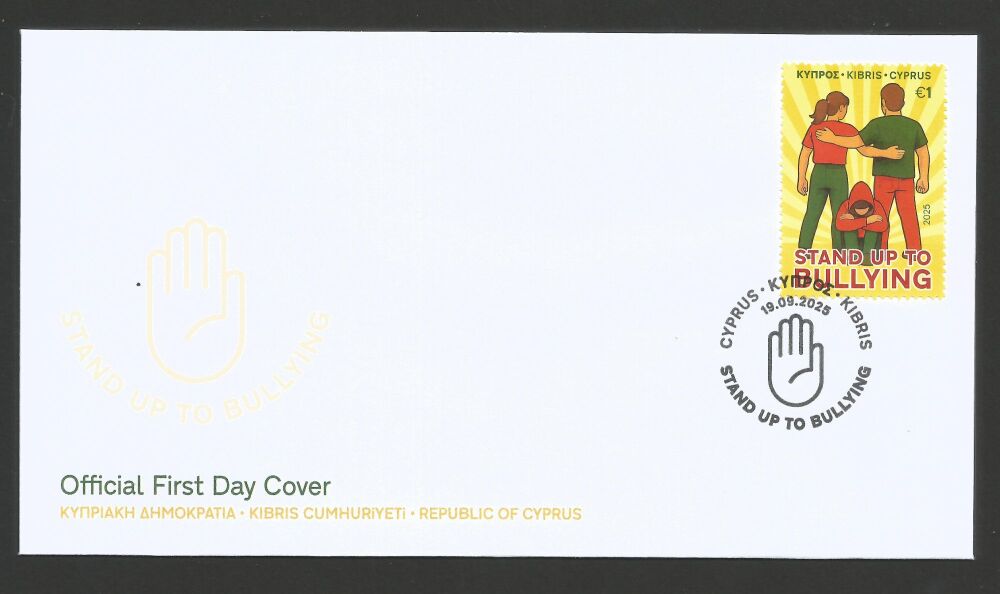 Cyprus Stamps SG 2025 (f) Stand up to Bullying - Official FDC