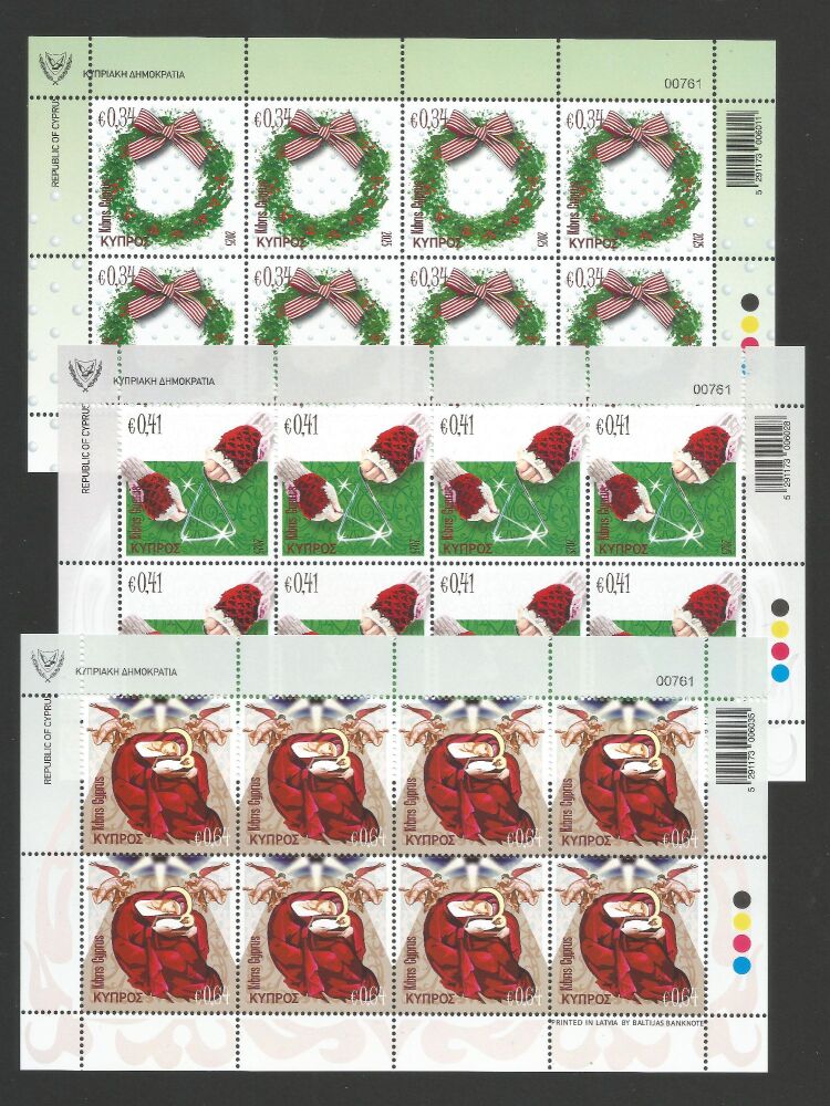 Cyprus Stamps SG 2025 (i) Christmas - Full Sheet MINT