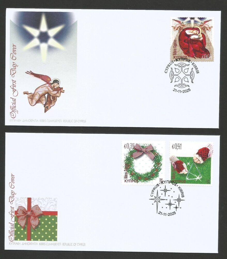 Cyprus Stamps SG 2025 (i) Christmas - Official FDC