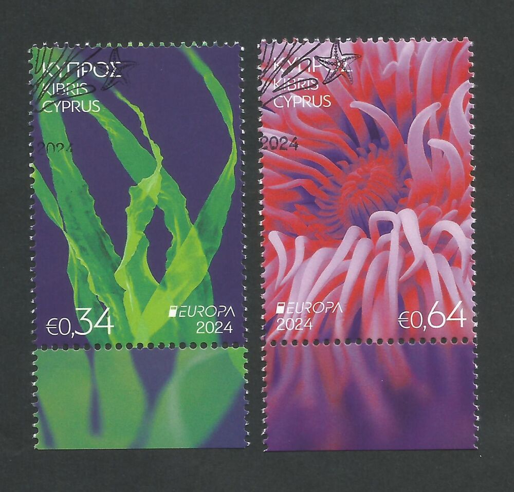 Cyprus Stamps SG 2024 (d) Europa  Underwater Fauna & Flora - CTO USED (n391)