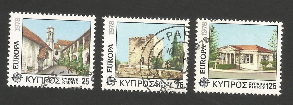 Cyprus Stamps SG 502-04 1978 Europa Architecture - USED (r192)
