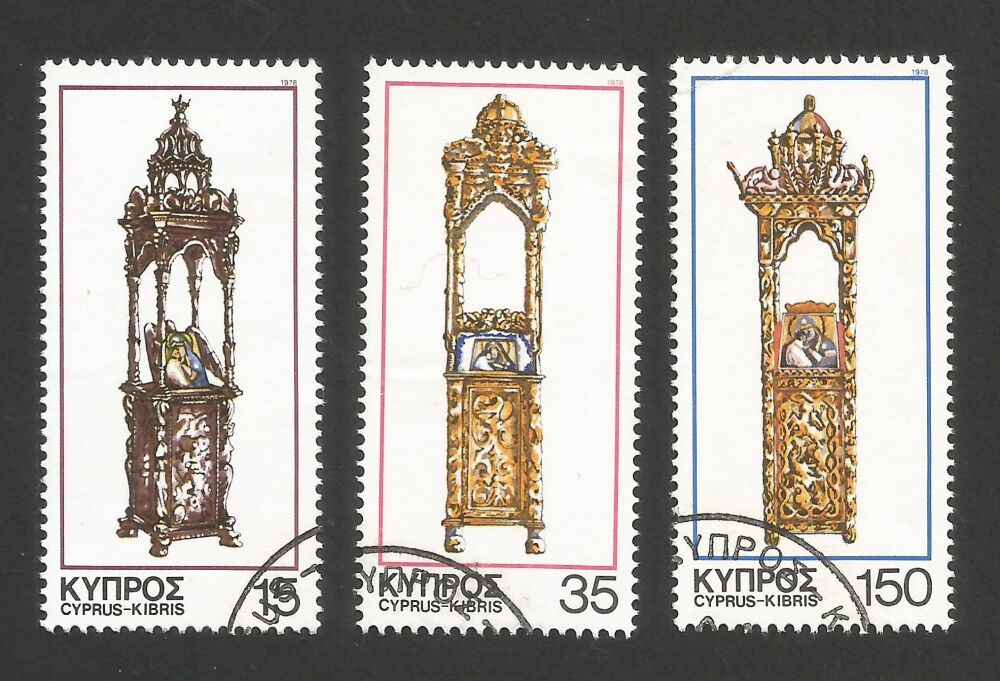 Cyprus Stamps SG 515-17 1978 Christmas - USED (r197))