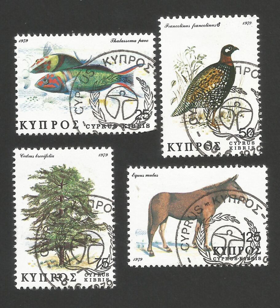 Cyprus Stamps SG 523-26 1979 Flora and Fauna - CTO USED (r203)