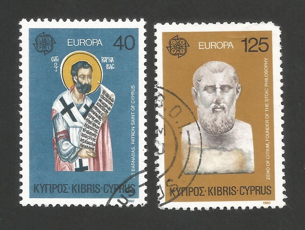 Cyprus Stamps SG 540-41 1980 Europa Personalities - USED (r212)