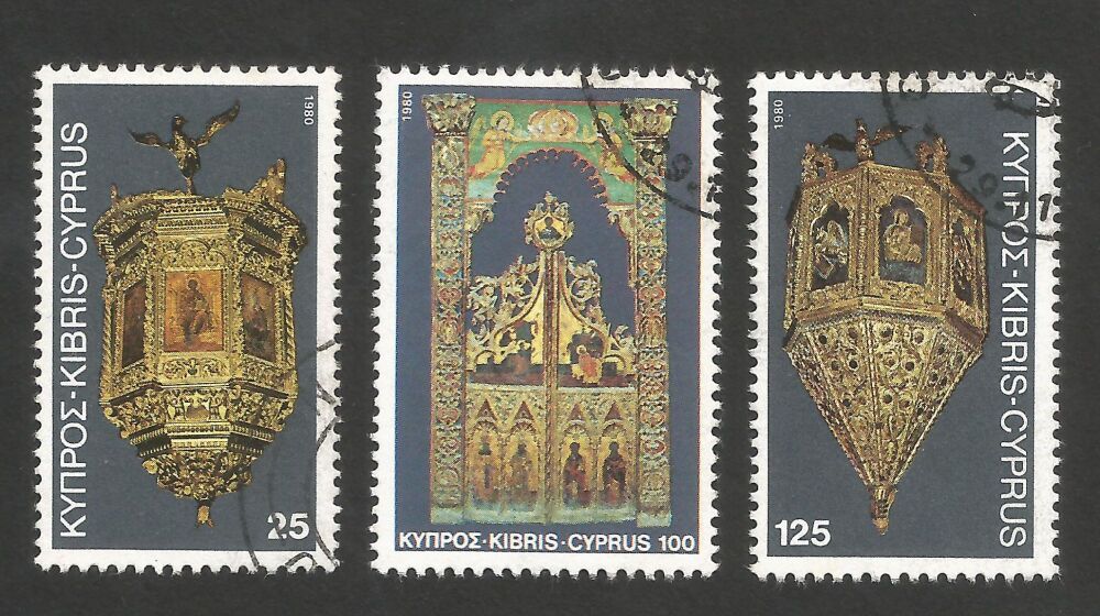 Cyprus Stamps SG 564-66 1980 Christmas - USED (r217)