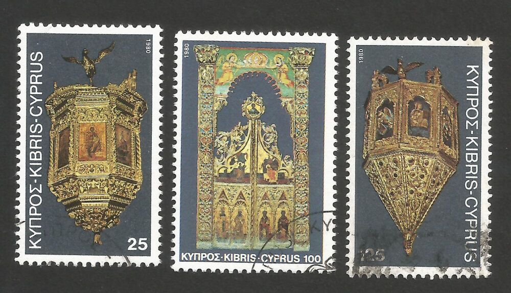 Cyprus Stamps SG 564-66 1980 Christmas - USED (r216)